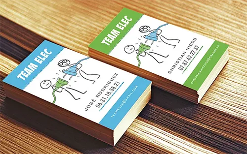 Team Elec Logo et carte de visite