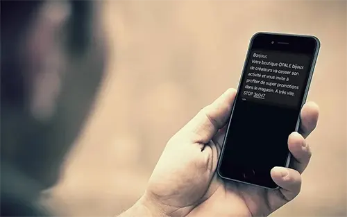 SMS promotion bijouterie