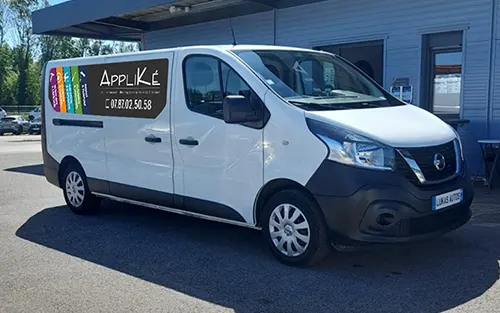 Appliké Flocage véhicule utilitaire personnalisé